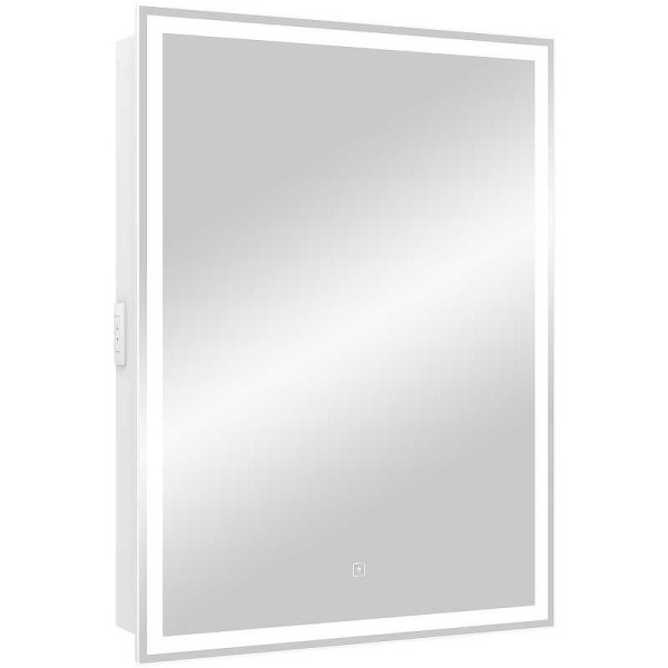 Шкаф зеркальный Континент Allure LED 550х800 правый с розеткой (МВК003) Шкаф зеркальный Континент Allure LED 550х800 правый с розеткой (МВК003)