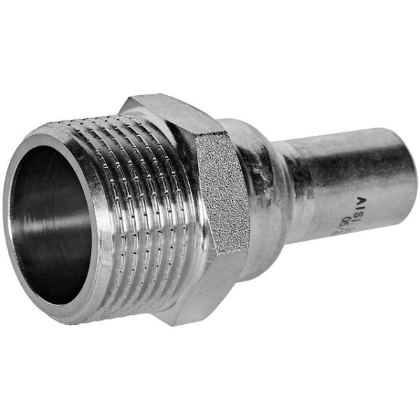 Вставка резьбовая 18х1"Н Stout SSS-2024 НПр-НР (нерж.ст., пресс) SSS-2024-000181 Вставка резьбовая 18х1"Н Stout SSS-2024 НПр-НР (нерж.ст., пресс) SSS-2024-000181