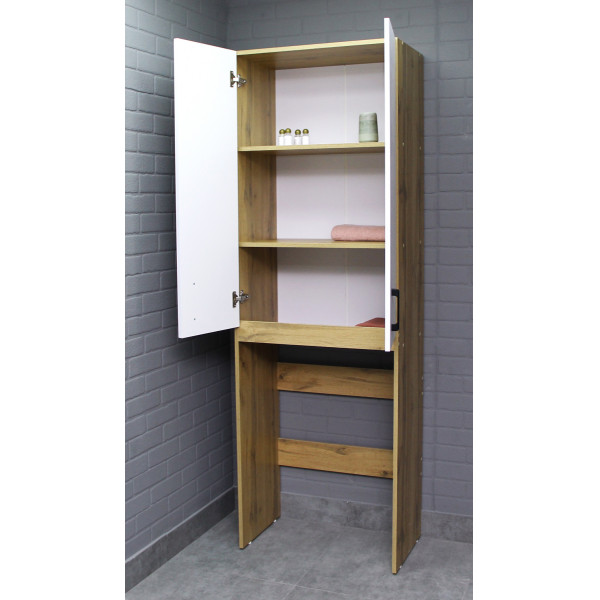 Шкаф над стиральной машиной 650 Craft белый матовый (разобранный) Домино (DCr2220H)