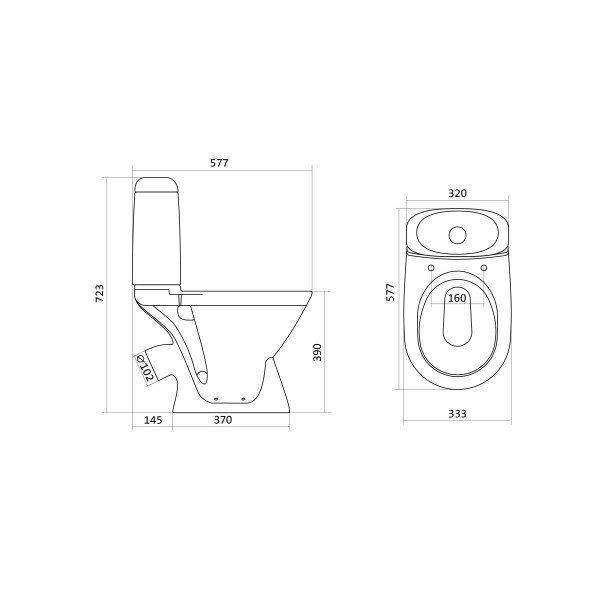 Унитаз-компакт Santek Римини (1WH111758) Унитаз-компакт Santek Римини (1WH111758)