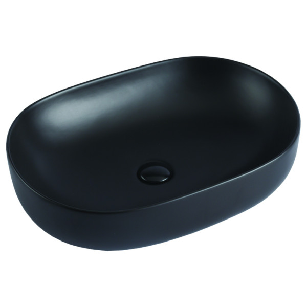 Раковина накладная Azario Tours 60x13,5x41,5 черная (AZ-78326MB)