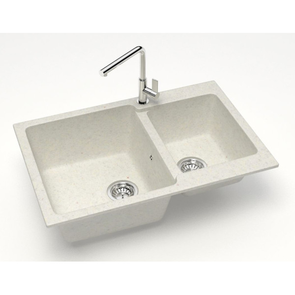 Мойка для кухни из искусственного камня Azario Grand 76,5x19x42 серая (CS00079904)