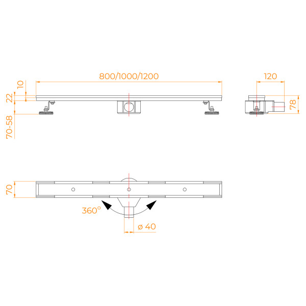 Душевой лоток RGW SDR 1000 белый (21210810-014) Душевой лоток RGW SDR 1000 белый (21210810-014)