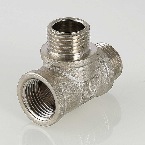 Тройник 1/2" ВНН Valtec (никель) (VTr.133.N.0004) Тройник 1/2" ВНН Valtec (никель) (VTr.133.N.0004)