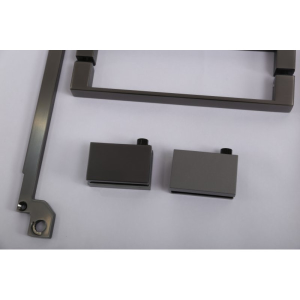 Душевой уголок Cezares Slider 90x100x195 стекло бронза, профиль оружейная сталь (SLIDER-AH-2-90/100-100/110-BR-GM)