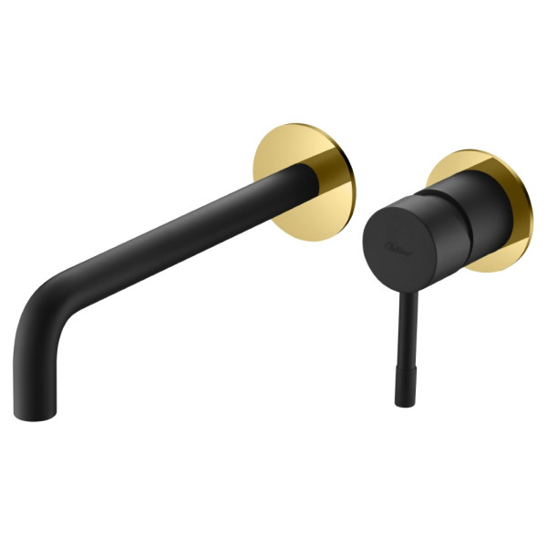 Смеситель для раковины Boheme Uno золотой (465-BG)