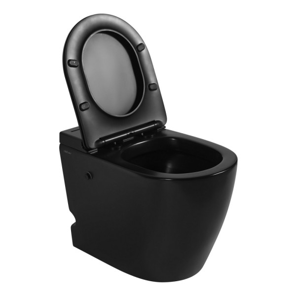 Унитаз напольный Abber Bequem 360x580x455 черный матовый (AC1115PMB) Унитаз напольный Abber Bequem 360x580x455 черный матовый (AC1115PMB)