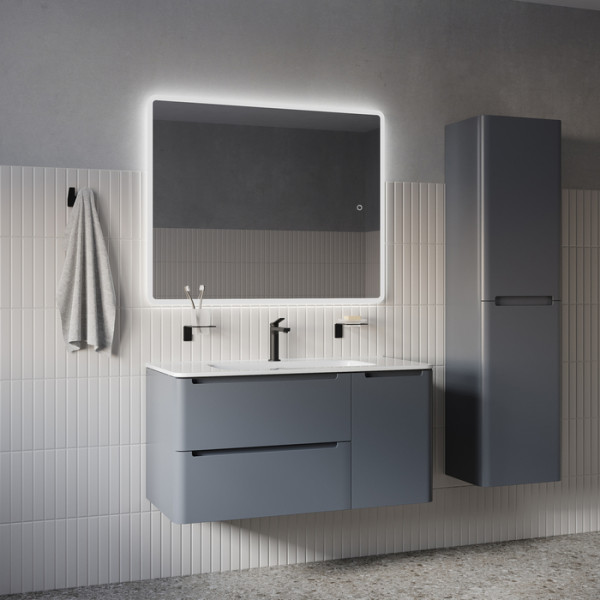 Зеркало с подсветкой 3 в 1 два навеса 100/80 см Uniq Iddis (UNI1080i98)