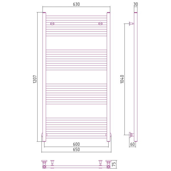 Полотенцесушитель водяной Сунержа Модус 1200х600 золотой (03-0250-1260) Полотенцесушитель водяной Сунержа Модус 1200х600 золотой (03-0250-1260)