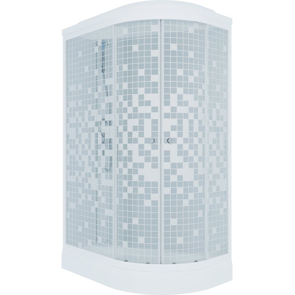 Душевой уголок Triton Коралл 80x120 стекло прозрачное, профиль белый (DK365)