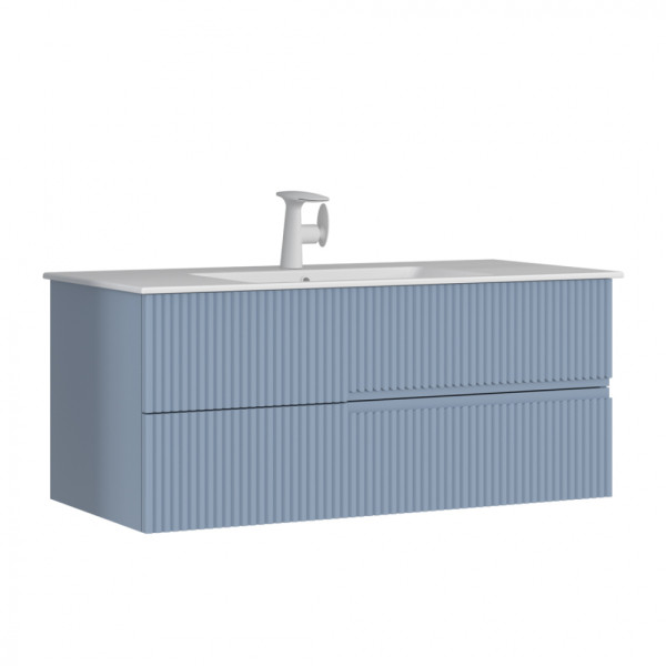 Тумба подвесная Orka Moonlight 1200x510x510 с раковиной голубой матовый (5001507)
