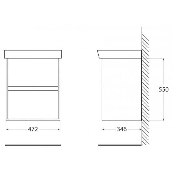 Тумба подвесная Belbagno Neon 472x346x550 Pino Bianco (NEON-500-2C-SO-PB) Тумба подвесная Belbagno Neon 472x346x550 Pino Bianco (NEON-500-2C-SO-PB)
