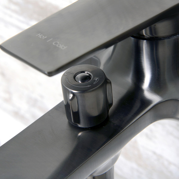 Смеситель для ванны и душа WasserKRAFT Wiese оружейная сталь (8401)