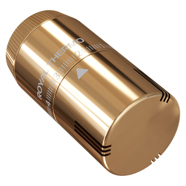 Головка термостатическая М30х1,5 Royal Thermo Design жидкостная (золото) (RATHDN13015GD) Головка термостатическая М30х1,5 Royal Thermo Design жидкостная (золото) (RATHDN13015GD)