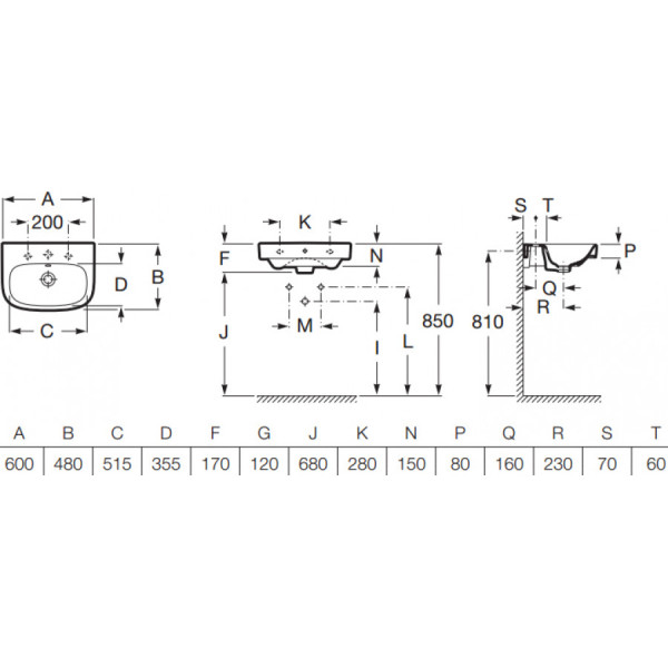 Раковина встраиваемая Roca Debba 60x48x17 белая (7.3279.9.400.Y) Раковина встраиваемая Roca Debba 60x48x17 белая (7.3279.9.400.Y)