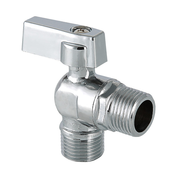 Кран угловой 1/2"х1/2" НН шаровый Valtec (хром) VT.392.N.04