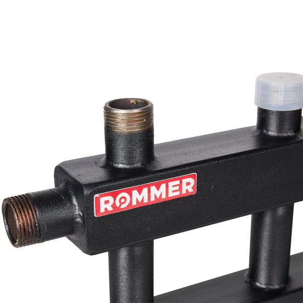 Коллектор распределительный (дублер компакт) с гидроразделителем Rommer на 2+2+1 контура (до 60 кВт) (RDG-0060-024025) Коллектор распределительный (дублер компакт) с гидроразделителем Rommer на 2+2+1 контура (до 60 кВт) (RDG-0060-024025)