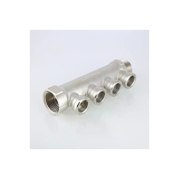 Коллектор 4 отв. 1"x1/2"В Valtec (никель) (VTc.550.N.0604) Коллектор 4 отв. 1"x1/2"В Valtec (никель) (VTc.550.N.0604)