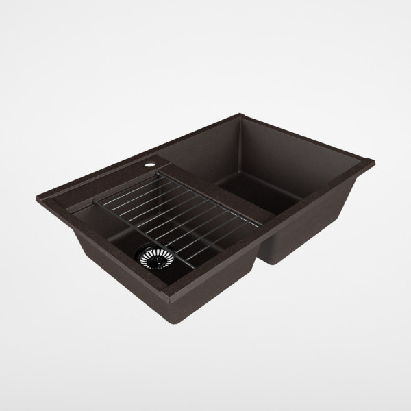 Мойка для кухни врезная Aquaton Делия 78 520x780x218 кофе (1.A723.1.32D.E28.0) Мойка для кухни врезная Aquaton Делия 78 520x780x218 кофе (1.A723.1.32D.E28.0)