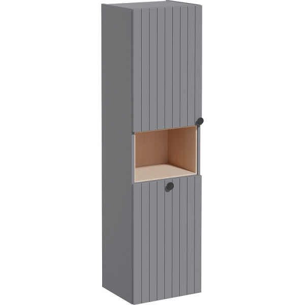 Пенал подвесной Vitra Root Groove 40 см с корзиной, матовый серый, левосторонний (69095) Пенал подвесной Vitra Root Groove 40 см с корзиной, матовый серый, левосторонний (69095)