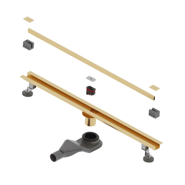 Душевой трап RGW SDR-50Gb 80 см золото BRUSH (76215080-06)