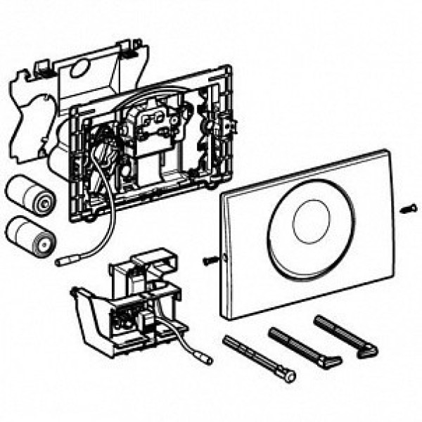 Клавиша смывная Geberit Sigma 10 (115.906.SN.1)