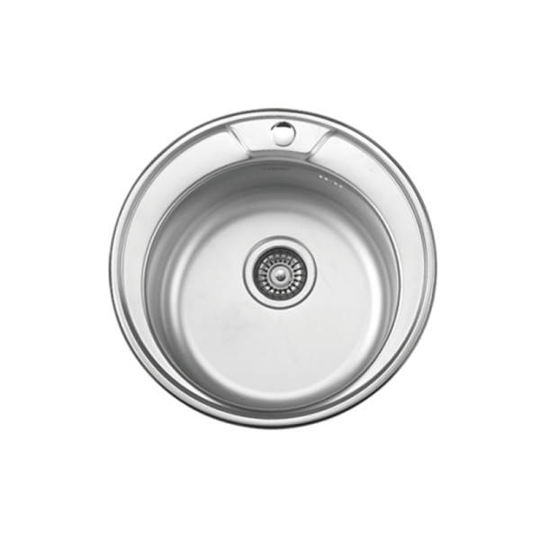 Мойка врезная Ledeme 490x170 (0,6мм) выпуск 3 1/2" декор (L64949-6)