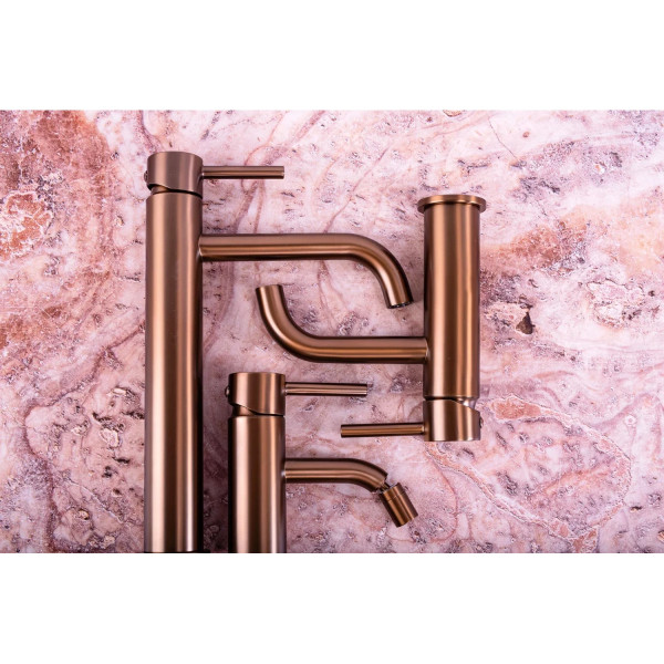 Душевая система для ванны с верхним душем Rea Lungo + Box Copper mat (REA-P8810)