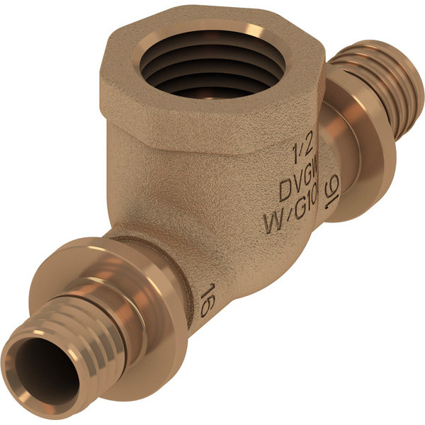 Тройник 90° с внутренней резьбой (с муфтой) TECEflex 16х1/2" ВРх16 мм. (бронза) (709801) Тройник 90° с внутренней резьбой (с муфтой) TECEflex 16х1/2" ВРх16 мм. (бронза) (709801)