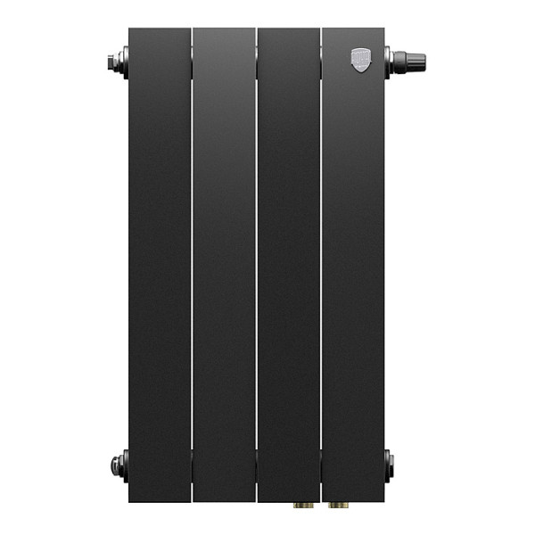 Радиатор биметаллический Royal Thermo PianoForte 500 Чёрный VR80 (4 секции) (RTPBVR803050004)