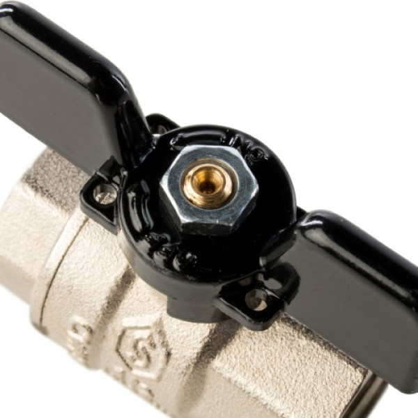 Кран 1/2" ВВ шаровый Stout (черная бабочка, полнопроходной) SVB-0002-000015