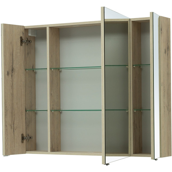 Зеркало-шкаф Aquanet Алвита New 89,6x85 дуб веллингтон белый (00303898)