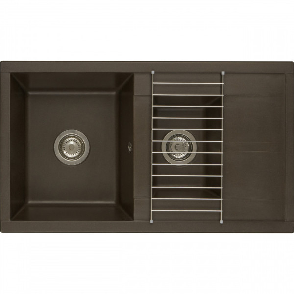 Мойка для кухни врезная Aquaton Делия 87 510x870x218 кофе (1.A716.2.32D.E28.0)