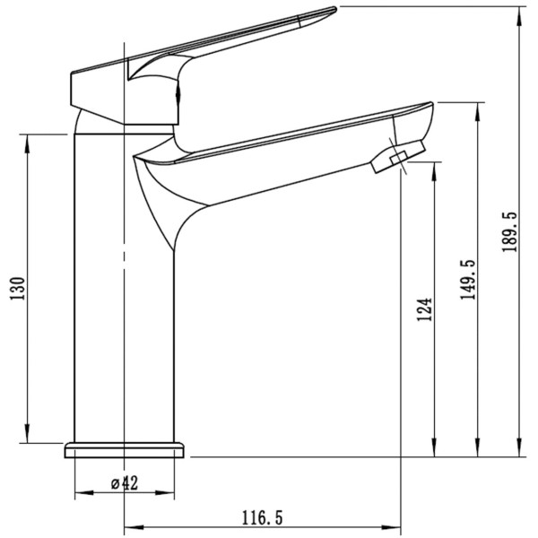 Смеситель для раковины Esko Казань хром (KZ26M)