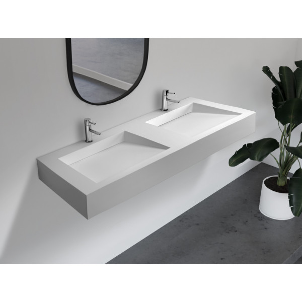 Раковина подвесная Abber Stein 1219x450 белый матовый (AS2643-1.2) Раковина подвесная Abber Stein 1219x450 белый матовый (AS2643-1.2)