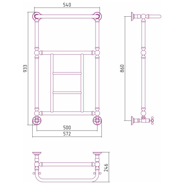 Полотенцесушитель водяной Сунержа Ренессанс 1452 860x500 белый (12-0282-8650) Полотенцесушитель водяной Сунержа Ренессанс 1452 860x500 белый (12-0282-8650)