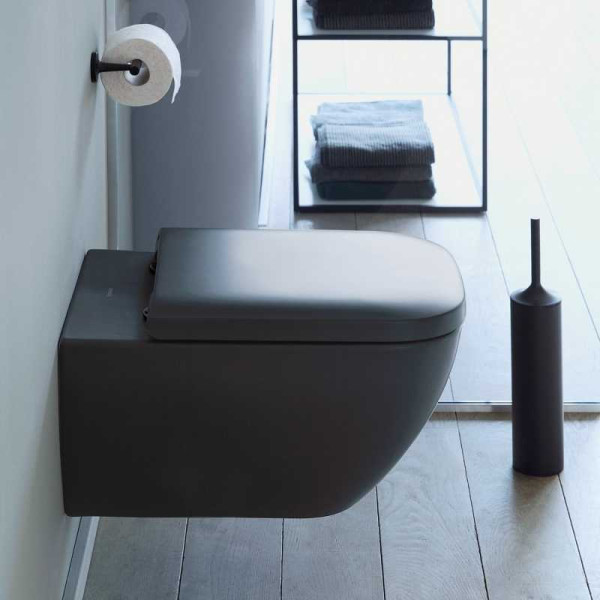 Унитаз подвесной Duravit Happy D.2 36,5*54 Anthracite/Anthracite matt (2222098900)