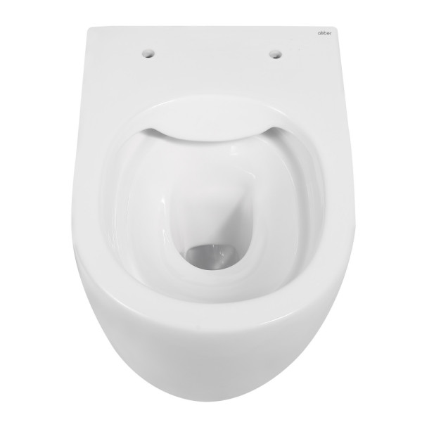 Унитаз подвесной ABBER Bequem белый, безободковый (AC1104)