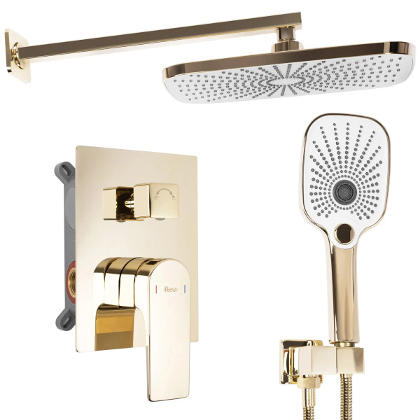 Душевая система Rea Moby Gold (REA-P2405) Душевая система Rea Moby Gold (REA-P2405)