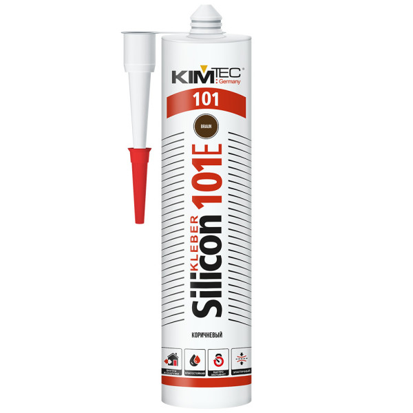 Герметик силиконовый универсальный KIM TEC 101E 280 мл. (коричневый) (02-01-46) Герметик силиконовый универсальный KIM TEC 101E 280 мл. (коричневый) (02-01-46)
