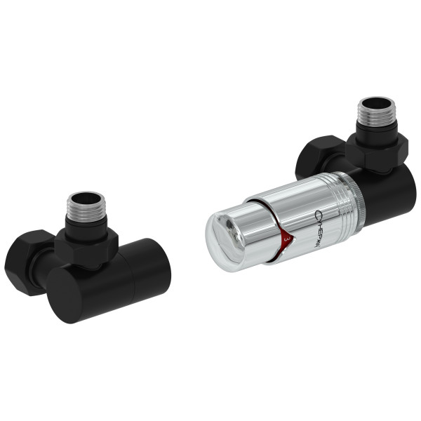 Терморегулятор автоматический Сунержа 1/2"х3/4" НР/НГ 3D правый, набор, матовый черный - хром (31-1422-6203) Терморегулятор автоматический Сунержа 1/2"х3/4" НР/НГ 3D правый, набор, матовый черный - хром (31-1422-6203)