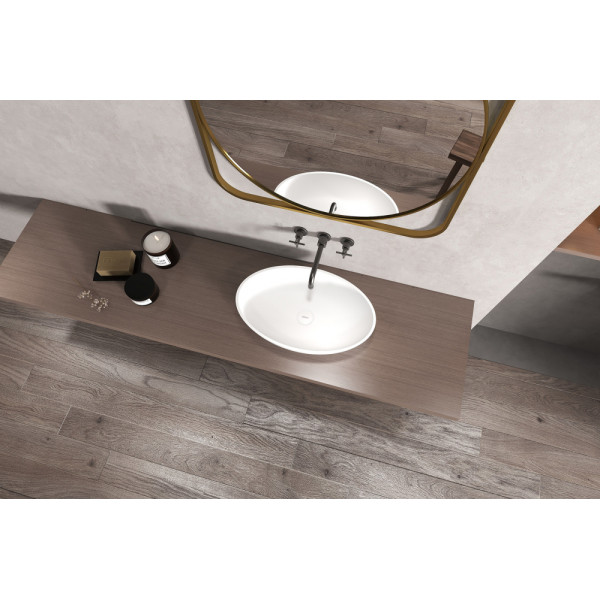 Раковина накладная Stein (белый матовый)