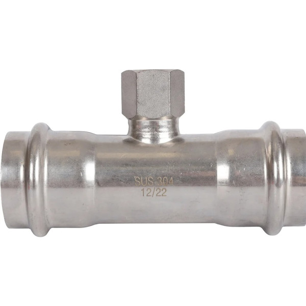 Тройник переходной 42х1/2"Вх42 Rommer из нержавеющей стали (пресс) (RSS-0015-004212) Тройник переходной 42х1/2"Вх42 Rommer из нержавеющей стали (пресс) (RSS-0015-004212)