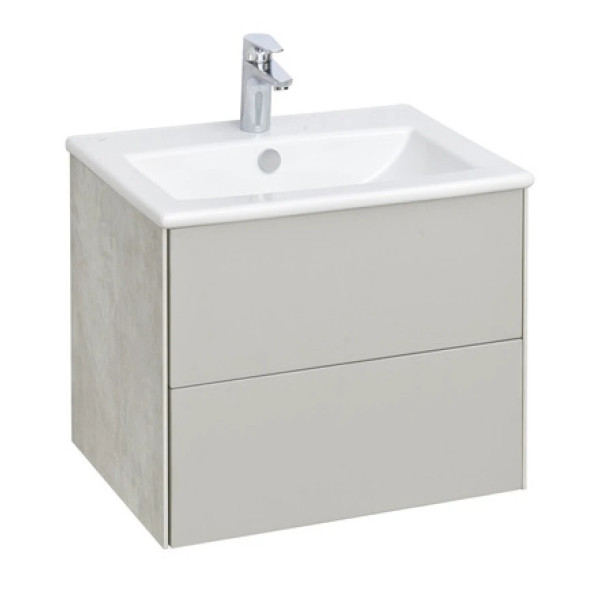 Тумба-умывальник Aquaton Сохо 60 Слэйт\Галька серая/1WH501606 РаковинаЭлина 60 (1A2580K1AJ9A0)