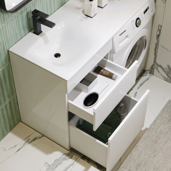 Тумба напольная Aqwella Duet 870x535 белая (DU01052N)