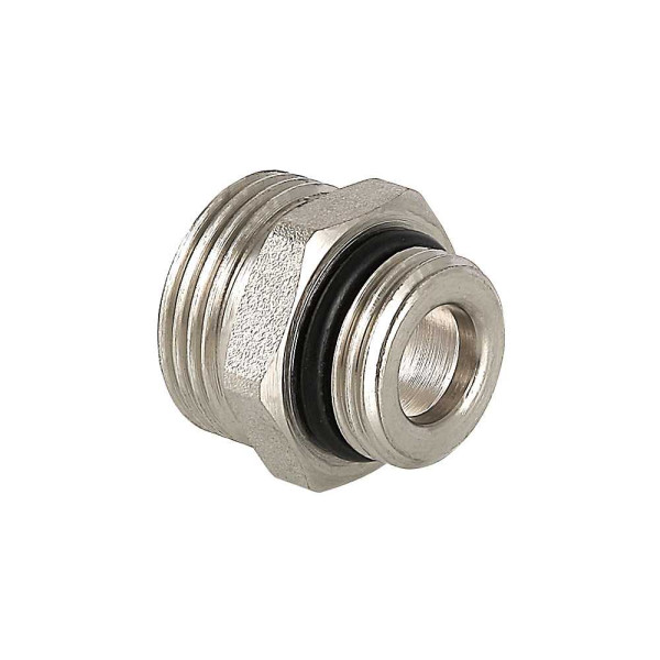 Ниппель переходной 1/2"х3/4"(18) (евроконус) Valtec (никель) (VTr.580.NE.040E) Ниппель переходной 1/2"х3/4"(18) (евроконус) Valtec (никель) (VTr.580.NE.040E)