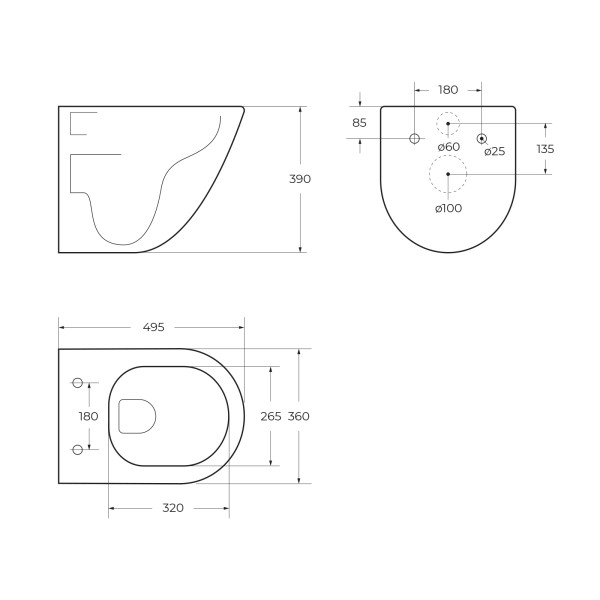 Унитаз подвесной BelBagno Amanda безободковый (BB051CH-TOR-FC/BB2011SC)