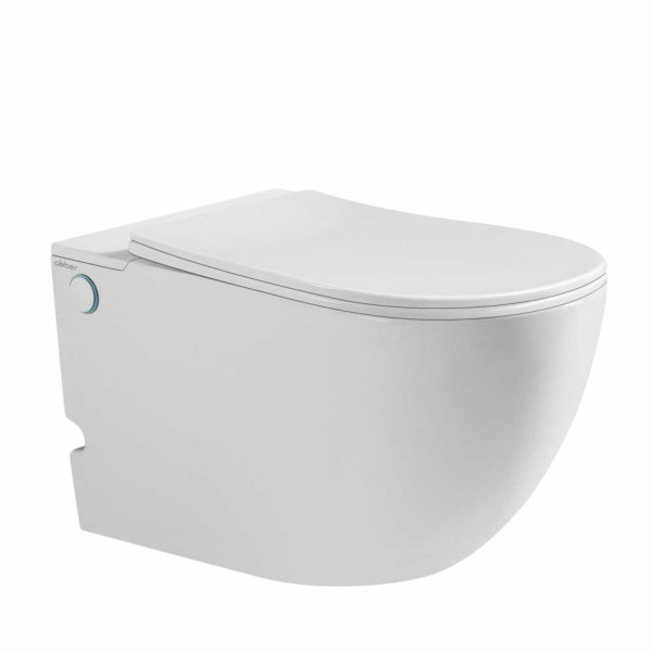 Унитаз подвесной Abber Bequem с импульсным смывом, белый (AC1105P) Унитаз подвесной Abber Bequem с импульсным смывом, белый (AC1105P)