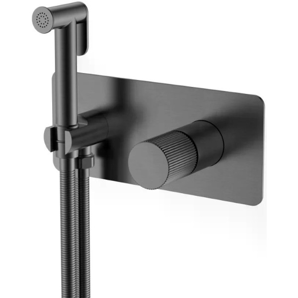 Смеситель с гигиеническим душем Boheme Stick GM (графит) (127-GM.3) Смеситель с гигиеническим душем Boheme Stick GM (графит) (127-GM.3)