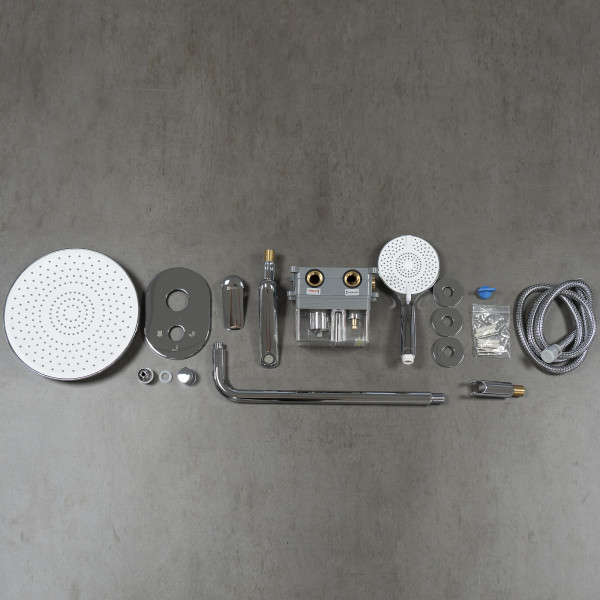 Смеситель для ванны и душа Lemark Verba встраиваемый хром (LM11422C)